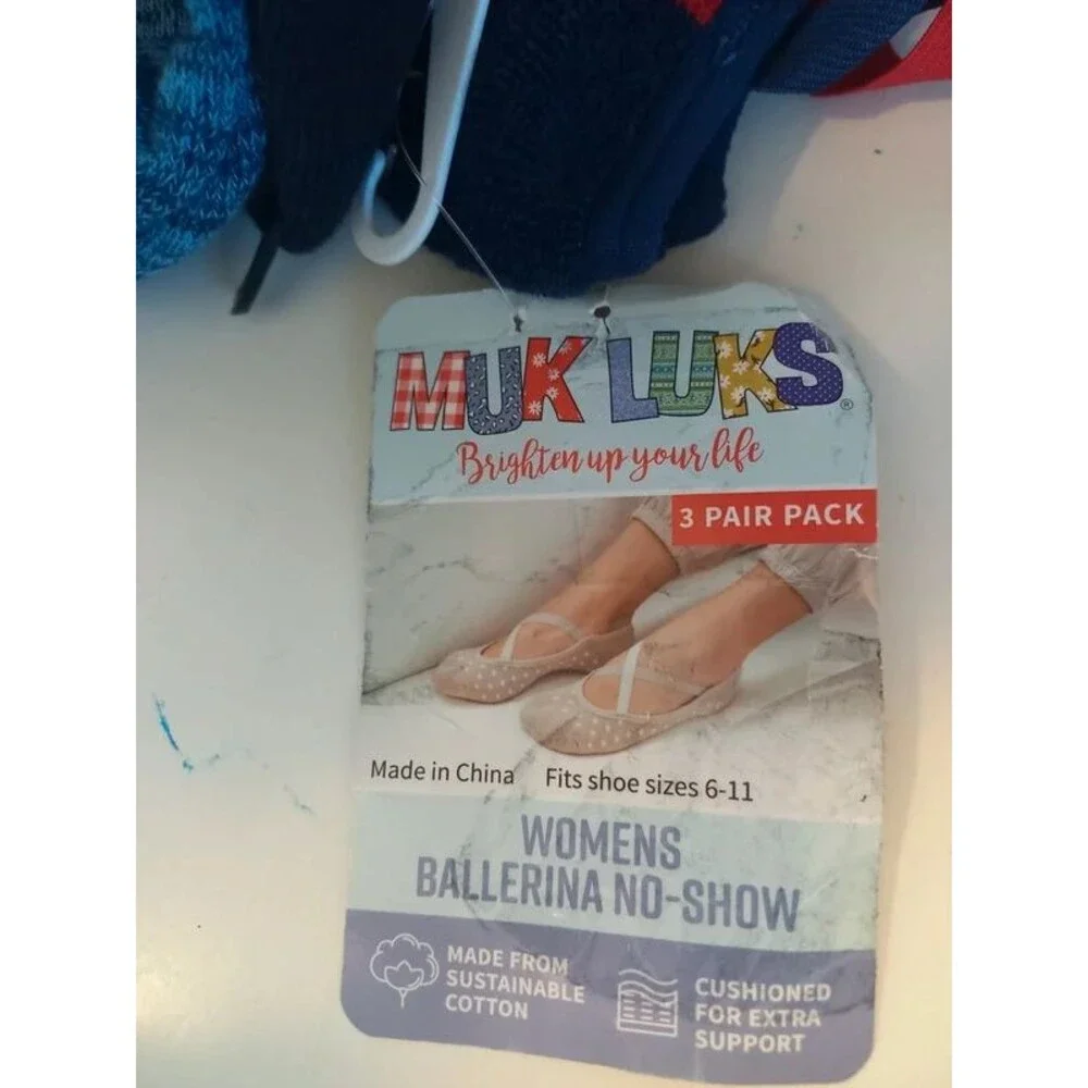 Women Ballerina No Show Socks 3 Pair Pack